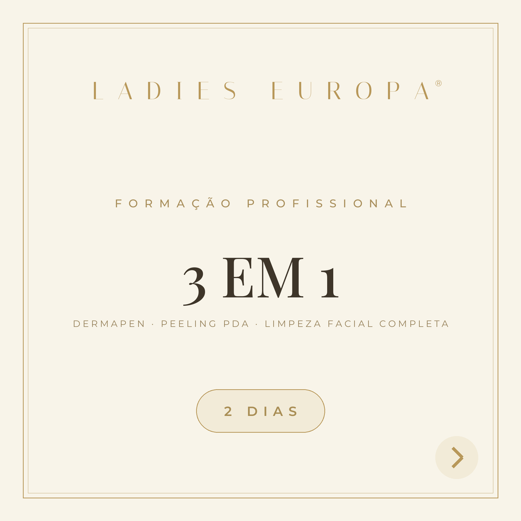 Formação Profissional 3 em 1: Dermapen, Peeling PDA, Limpeza Facial Completa - 2 dias