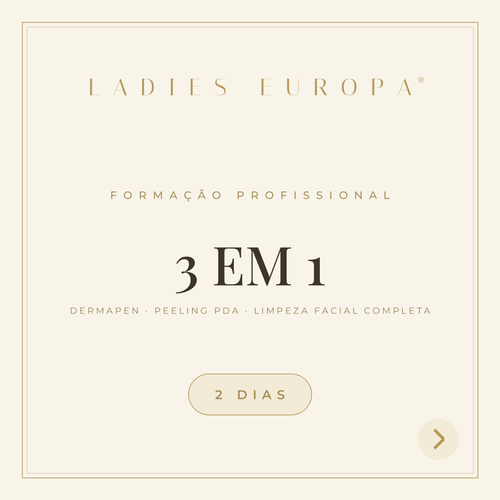 Formação Profissional 3 em 1: Dermapen, Peeling PDA, Limpeza Facial Completa - 2 dias