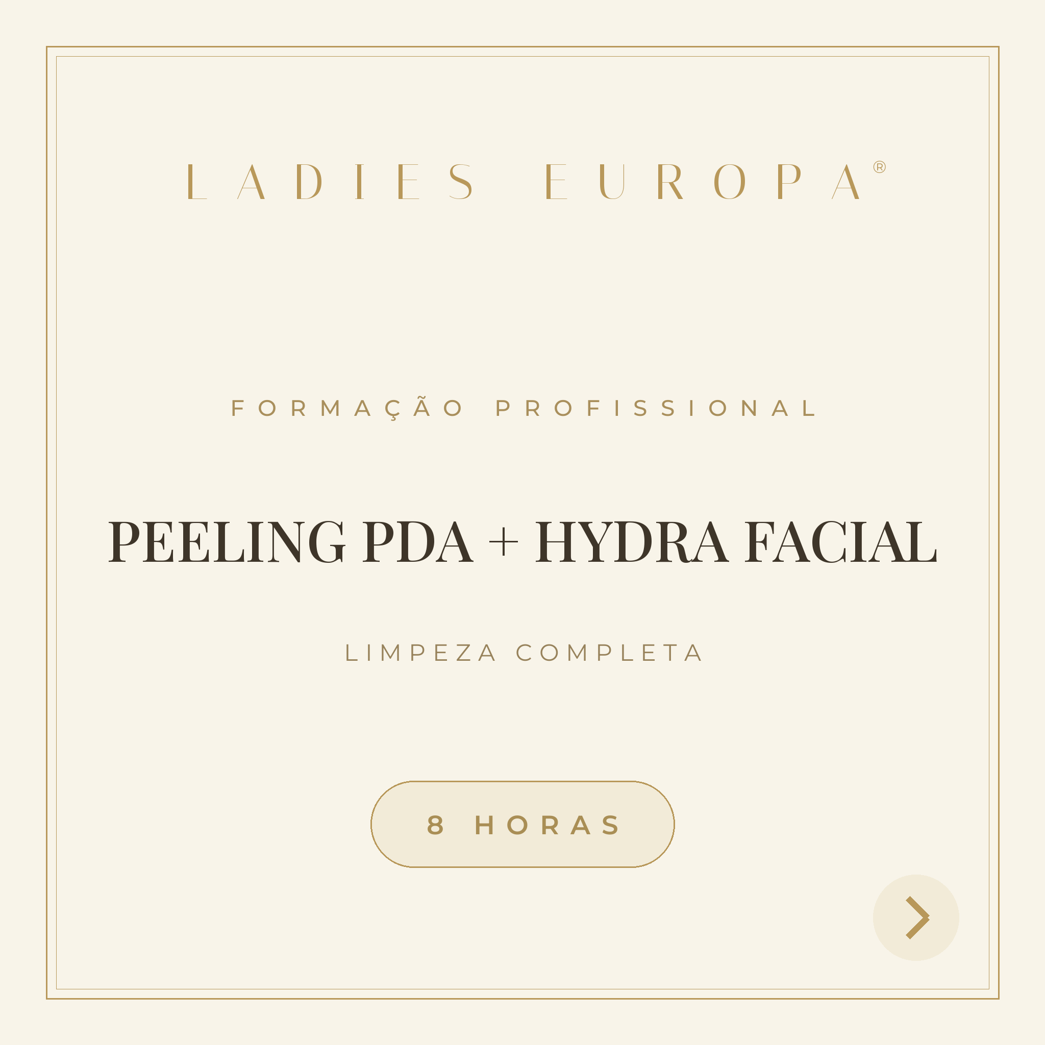 Formação Profissional Peeling PDA + Limpeza Completa Hydra Facial - 8 horas
